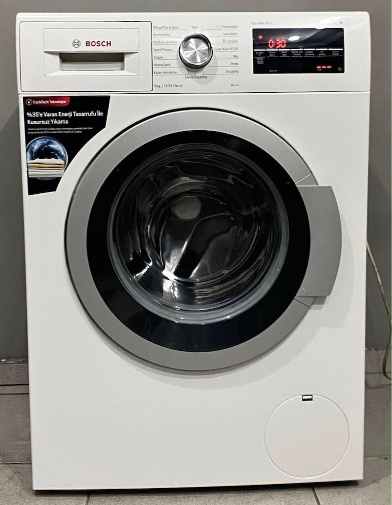 BOSCH SERİE6 9 KG 1200 DEVİR İNVERTER ÇAMAŞIR MAKİNESİ A+++ - 2