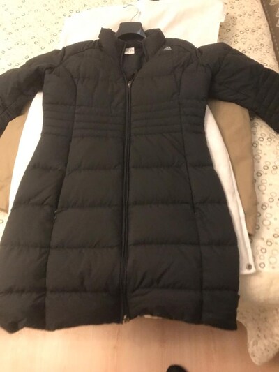 adidas marka ORJİNAL SIFIR GİBİ 38 beden m large uyumlu uzun kaban kuş
