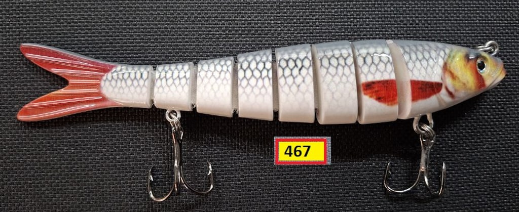 Hengjia JM034 8 eklemli sahte maket yem. (Rapala ) 3 adet.OLTA142 - 3