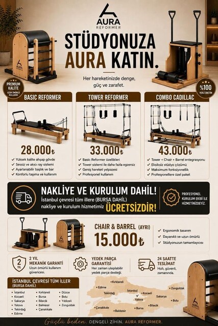ÖZELLEŞTİRİLEBİLİR RENK SEÇENEĞİ İLE KAYIN AĞACI BASİC REFORMER AURADA