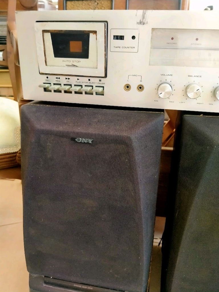 antika sanwa marka radyo kaset çalar ekolayzer - 5