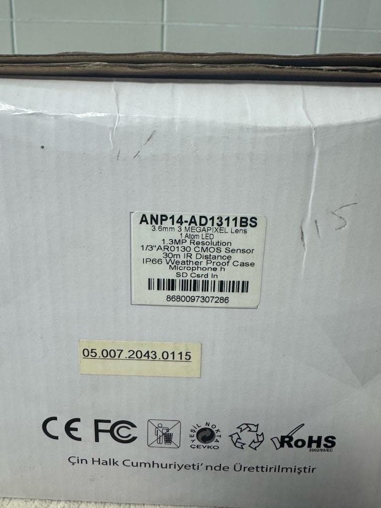 Uranium ANP14-AD1311BS 1.3MP IP Dome Güvenlik Kamerası Gece Görüşlü - 3