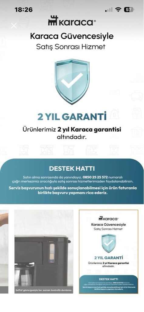 Karaca 2 in 1 filtre kahve makinesi - 8