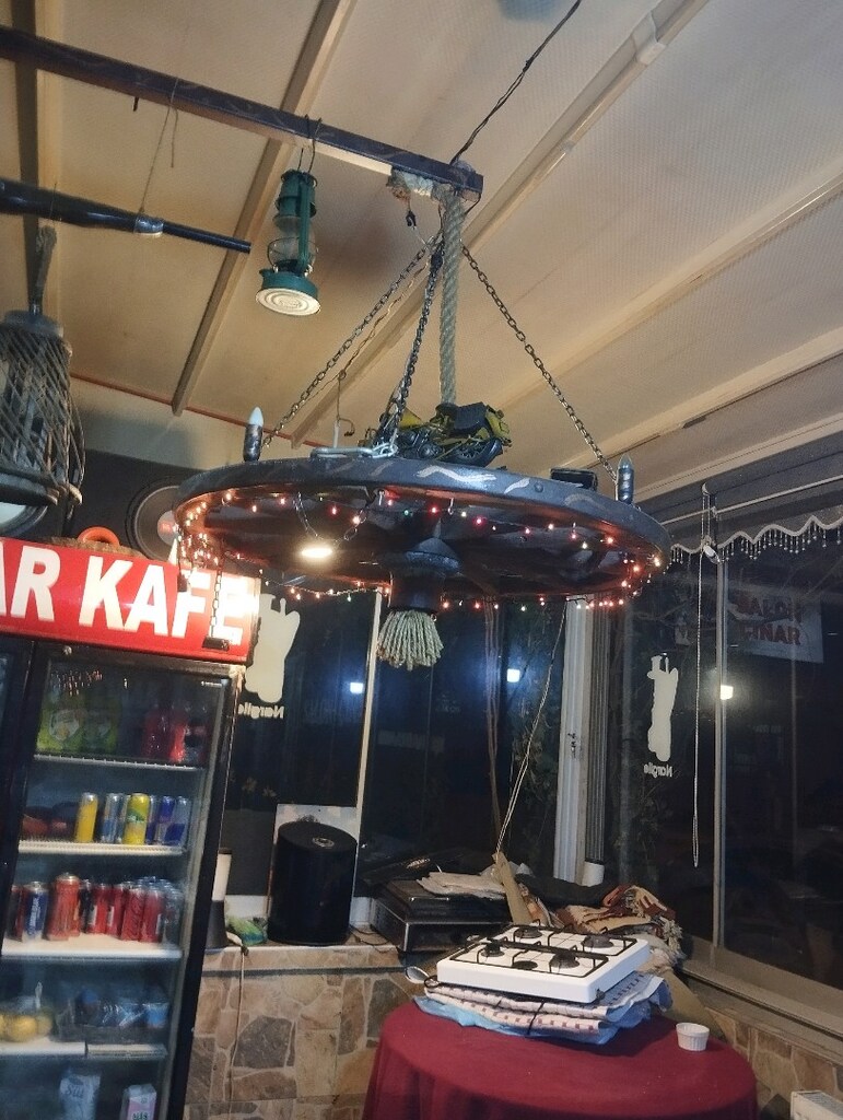 Nostaljik el emeği kafe avizesi - 17