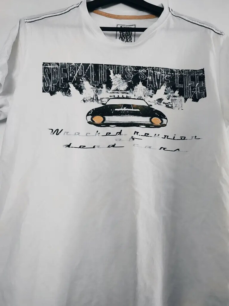 DeFacto erkek beyaz t-shirt — görsel 4/4