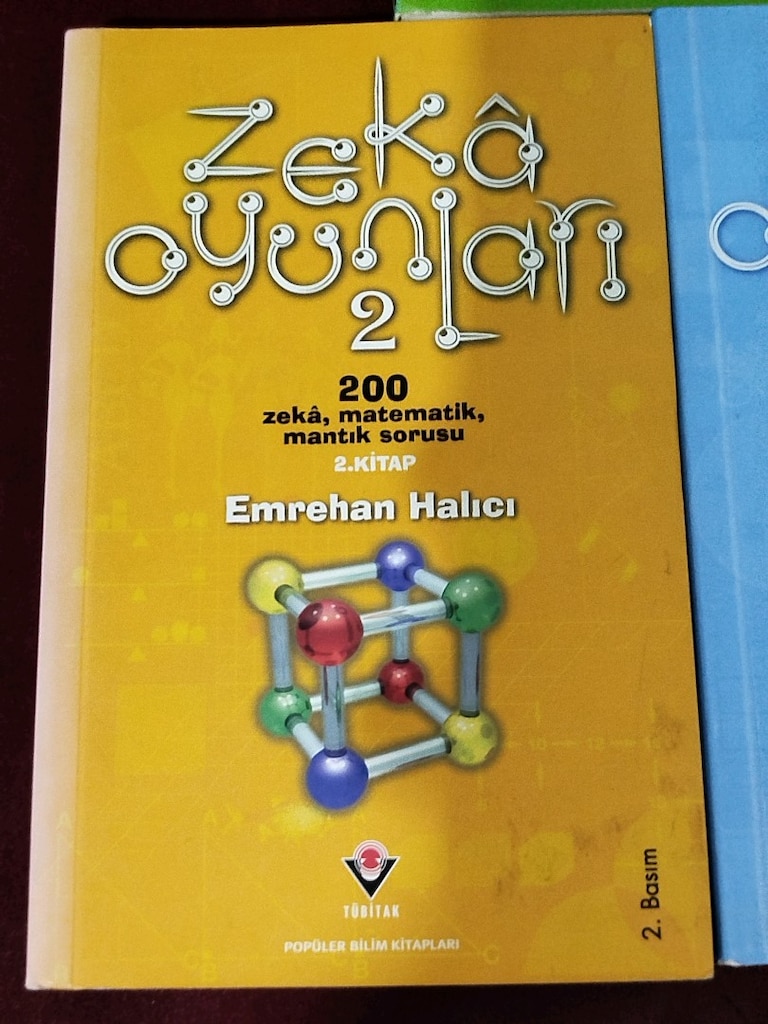 ZEKA OYUNLARI 1,2,3, TÜBİTAK Yayınları, topam 600 soru ve cevapları - 3
