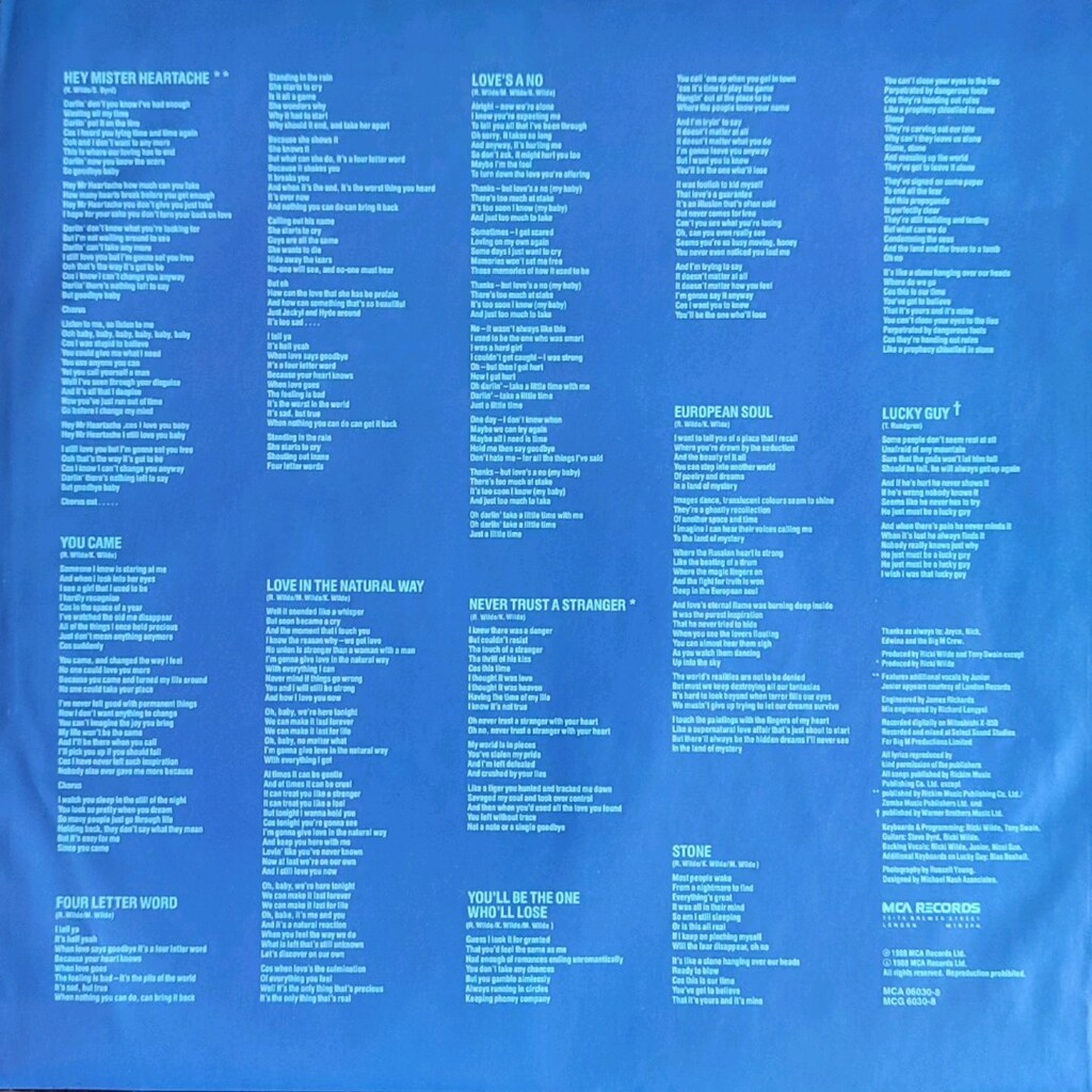 Kim Wilde dönem Plak - 3