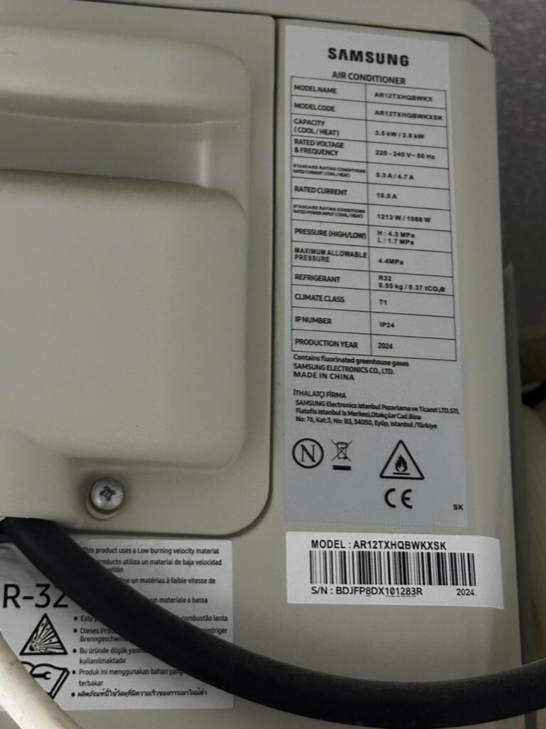 SAMSUNG AR35 AR12TXHQBWK Duvar Tipi A++ Enerji Sınıfı 12000 BTU Klima - 6
