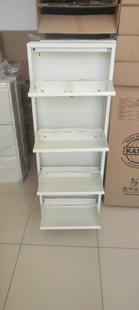 KASER DİKEY UZUN 4 KAPAKLI METAL AYAKKABILIK - 3