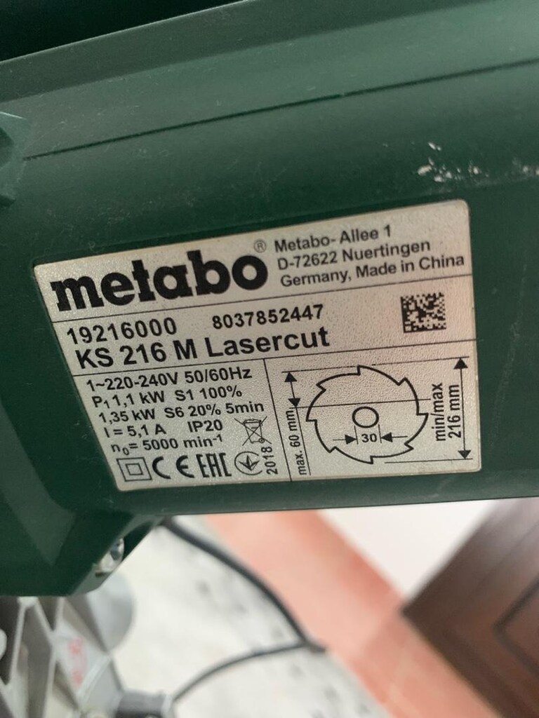METABO 19216000 KS 216 M Lasercut Profil Kesme - 13