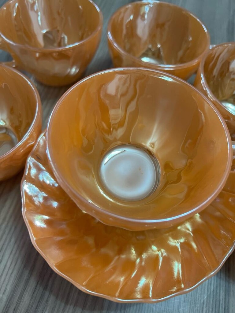vintage Mexico nostaljik kahve fincanı 6 kişilik - 6