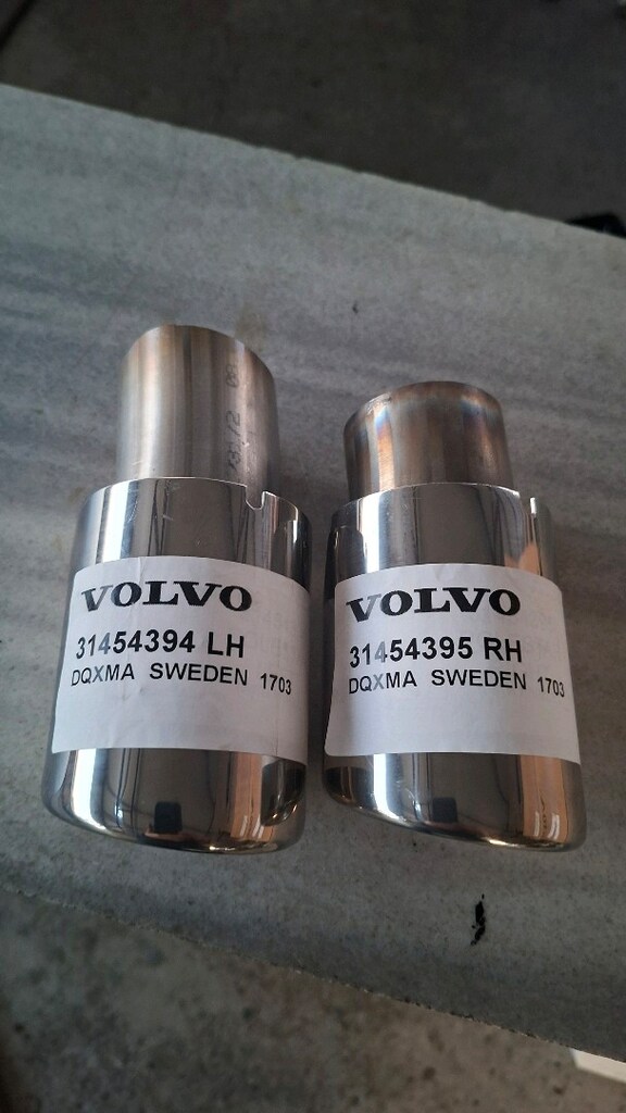 VOLVO V40 V40CC S60 V60 Arka Egzoz Krom Uçları Orginal 2011-2019. - 6