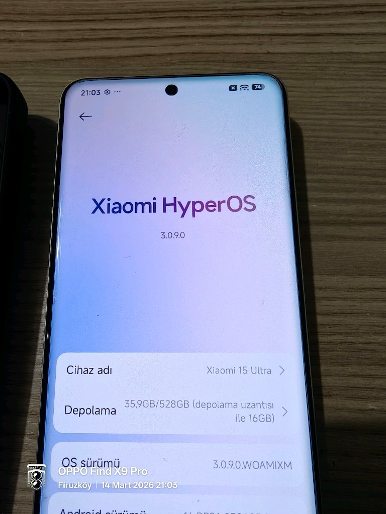 XiaoMi Mi 15 Ultra Global Server Kayıtlı 120Hz 16/512 GB 5G 120X Hatas - 5