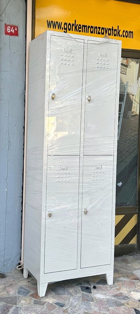 4 KAPILI METAL SOYUNMA DOLABI ÜCRETSİZ TESLİMAT - 4