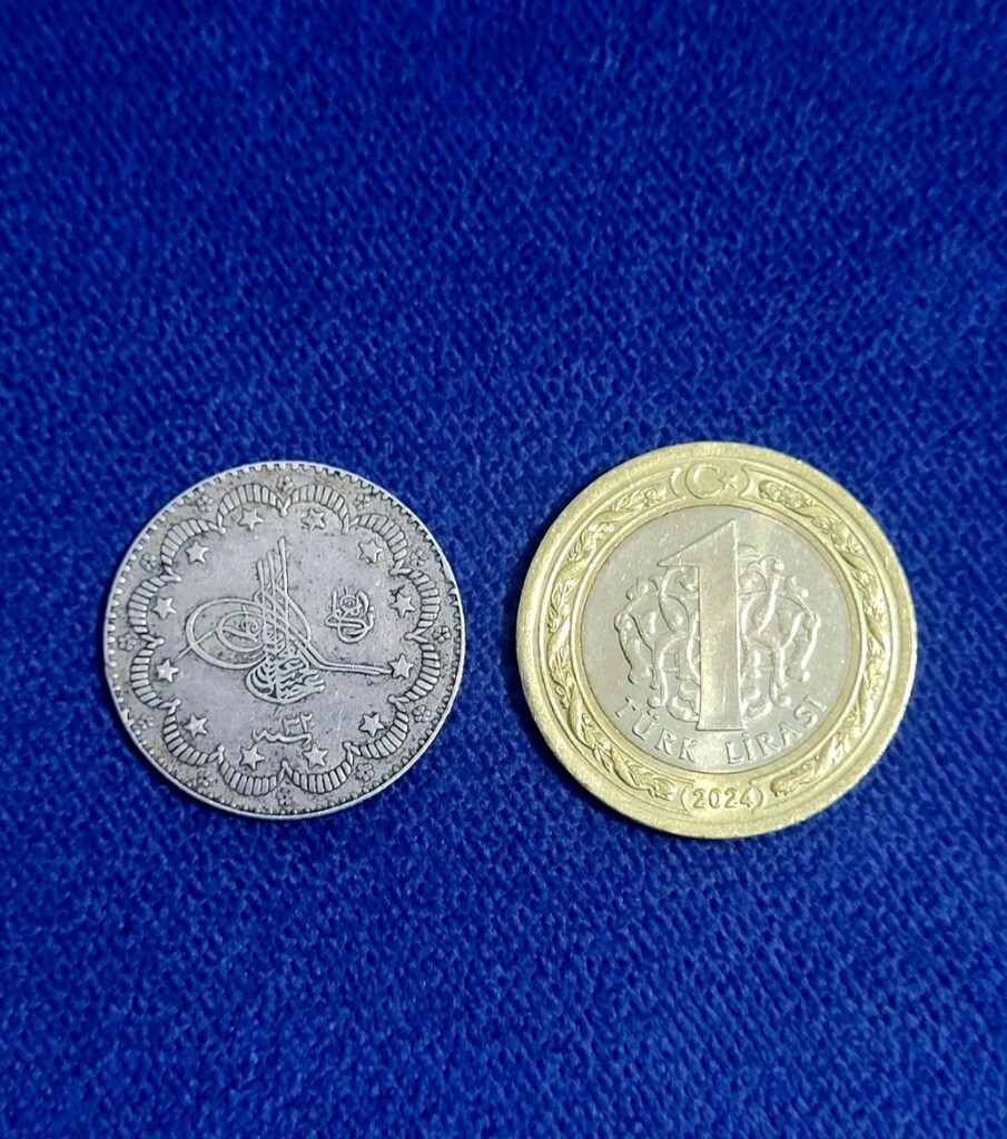 Osmanlı Dönemi Gümüş 5 Kuruş. - 3