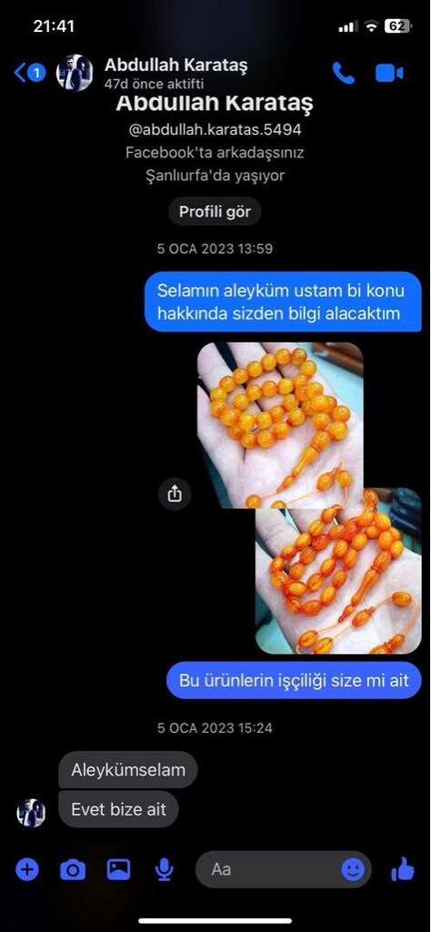 kehribar tesbih - 2