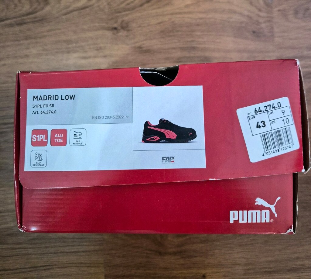 Puma Safety Madrid Low Alüminyum Burunlu Kaydırmaz Tabanlı S1PL FO SR - 2