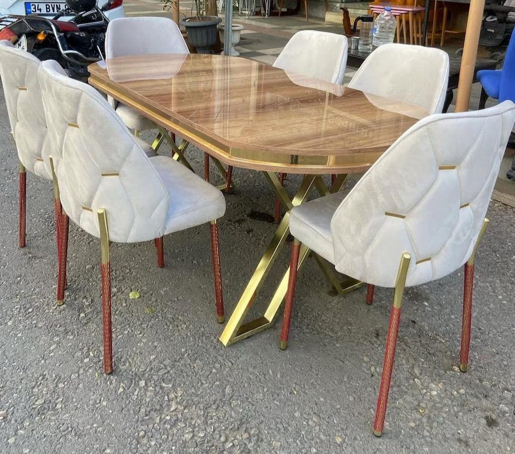 yemek masasi ve 6 sandalye ıle birliktw - 10