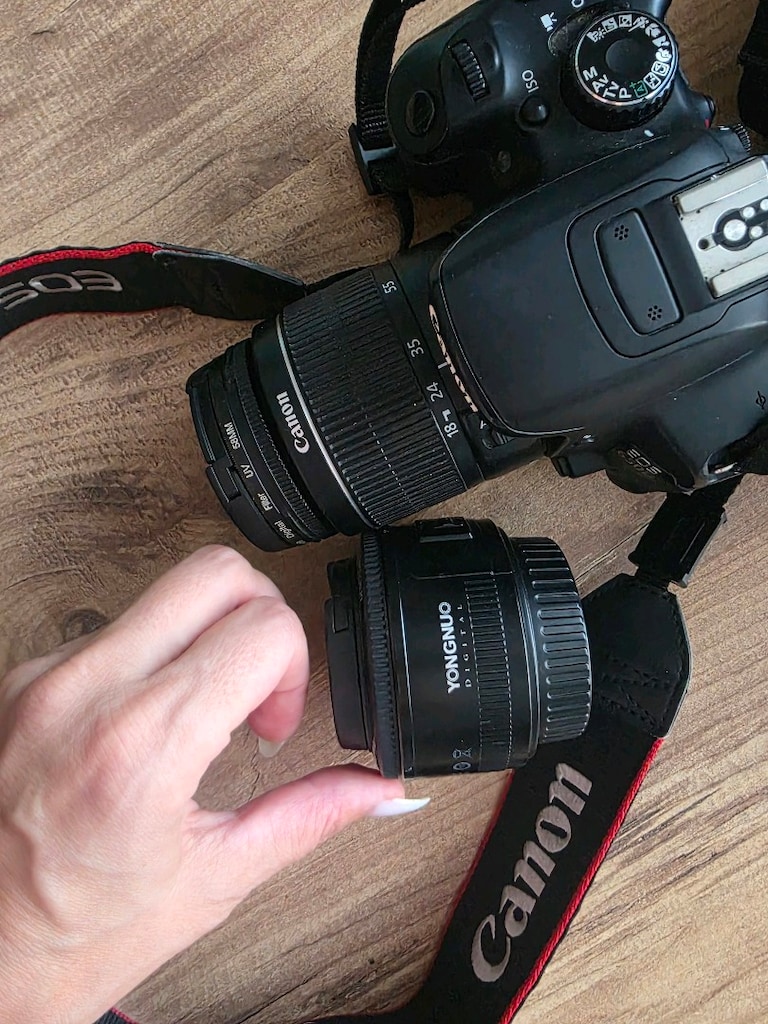 temiz fotoğraf makinesi çanta ve ek lens ile - 4