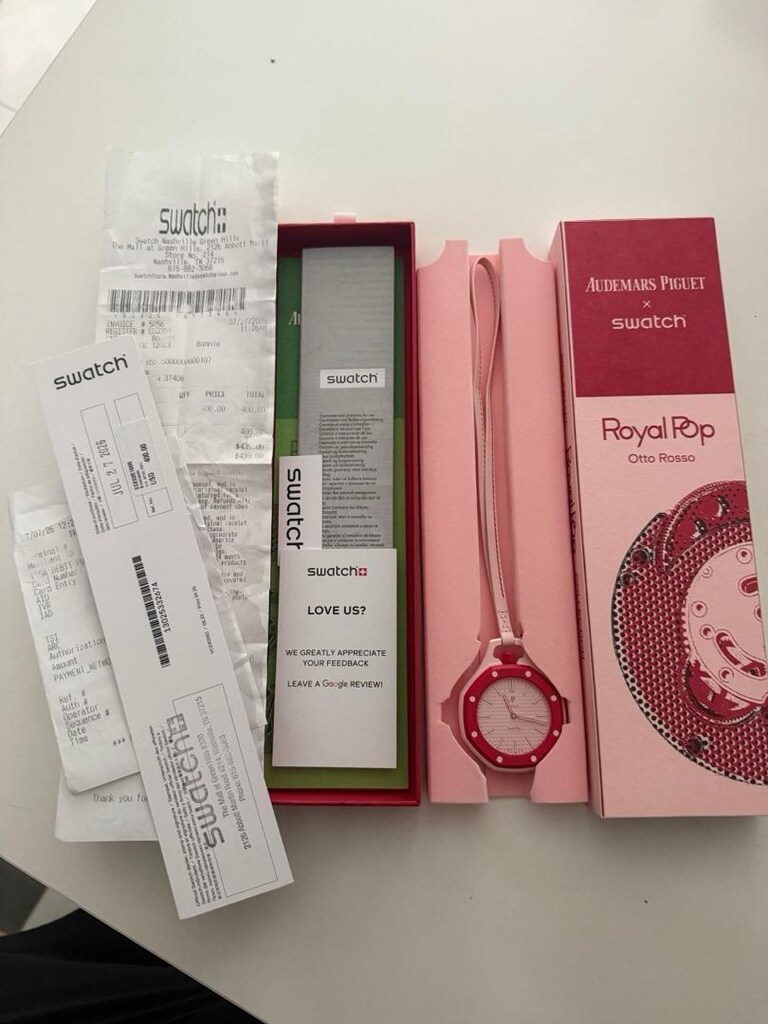 ap x swatch royal pop collab saatler - 10