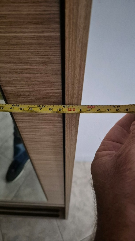 portmanto kapaklı raflı aynalı dolap ikia marka - 6