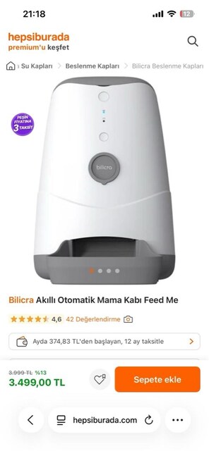 bilicra ptomatik mama kabı