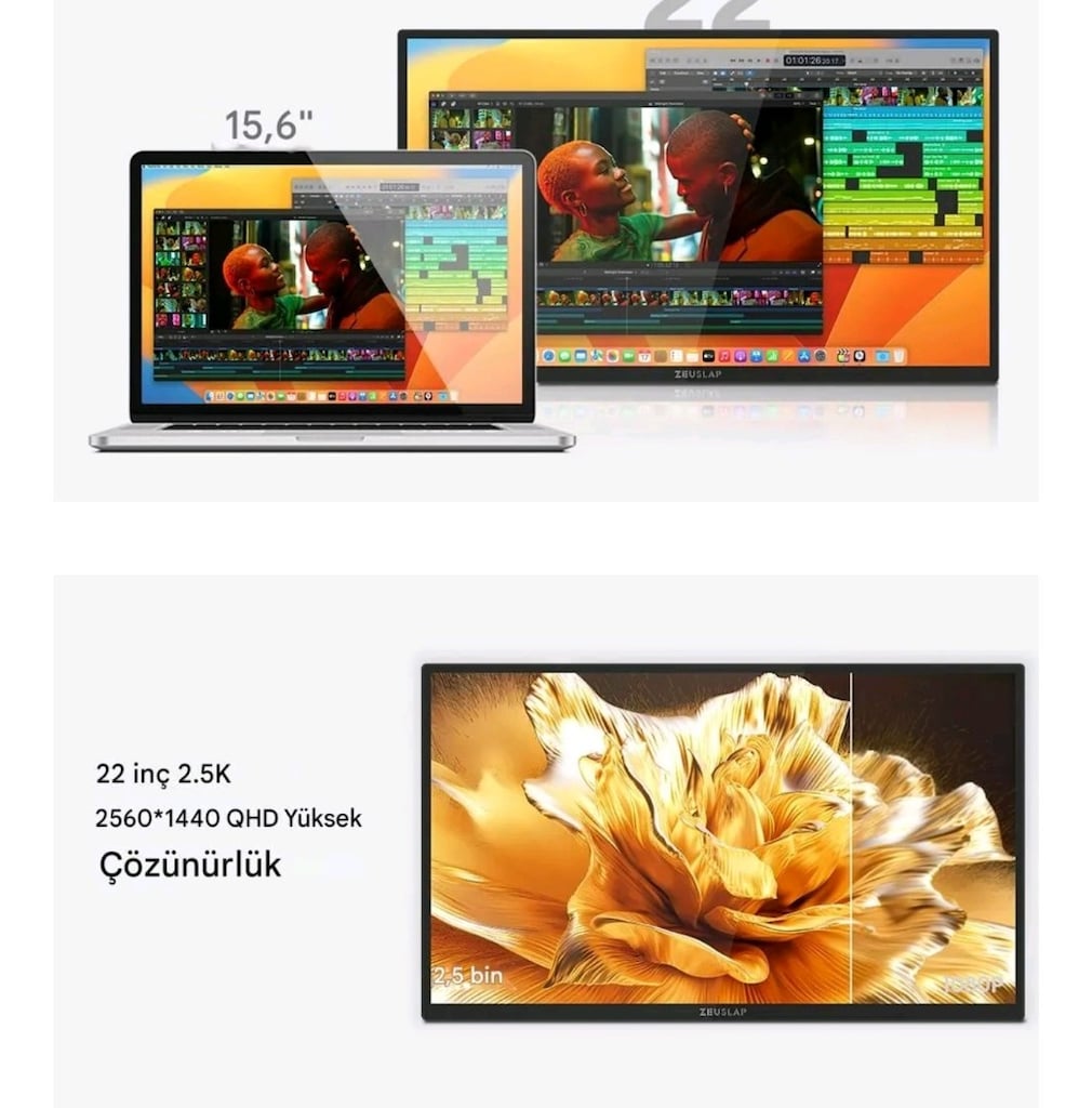 monitör taşımalı sıfır kapalı kutu 22.inc dokunmatik.Monitör - 3