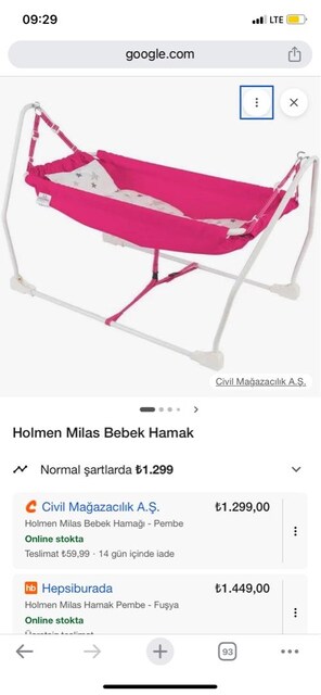 Bebek sallanır hamak
