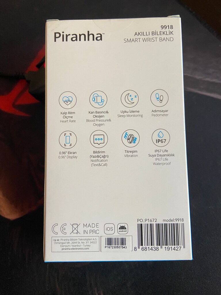 Piranha Akıllı Bileklik 9918 SIFIR - 3