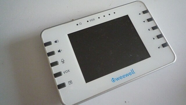 Weewell WMV855 Kablosuz Bebek İzleme Cihazının Monitörü