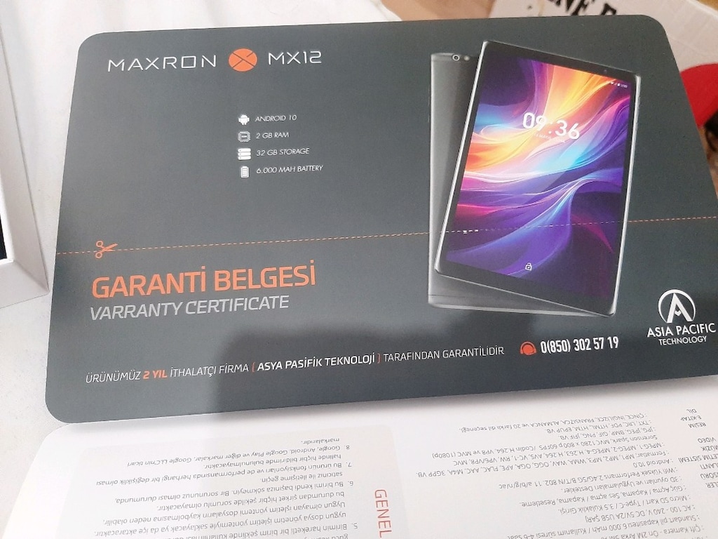 TABLET 10,1 INÇ SIFIR KUTULU ÜRÜN - 9