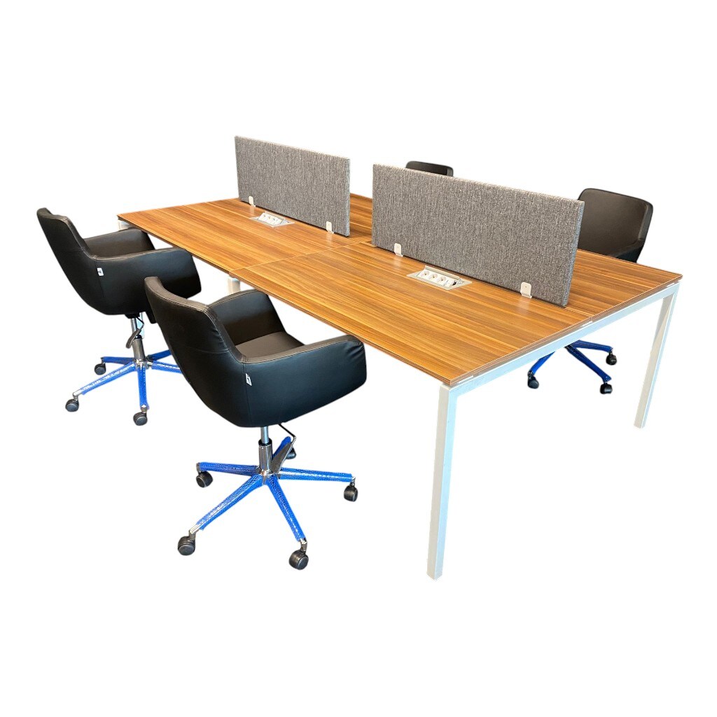 ATOM OFİS- SES YALITIMLI DATAPORTLU 4'LÜ MDF WORKSTATION (SIFIR) - 5