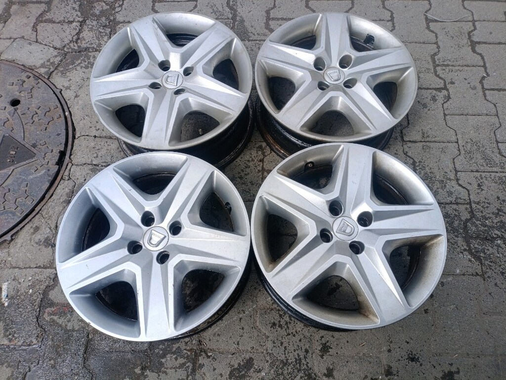 16 4x100 Renault Dacia kara jant kapak takımı - 2