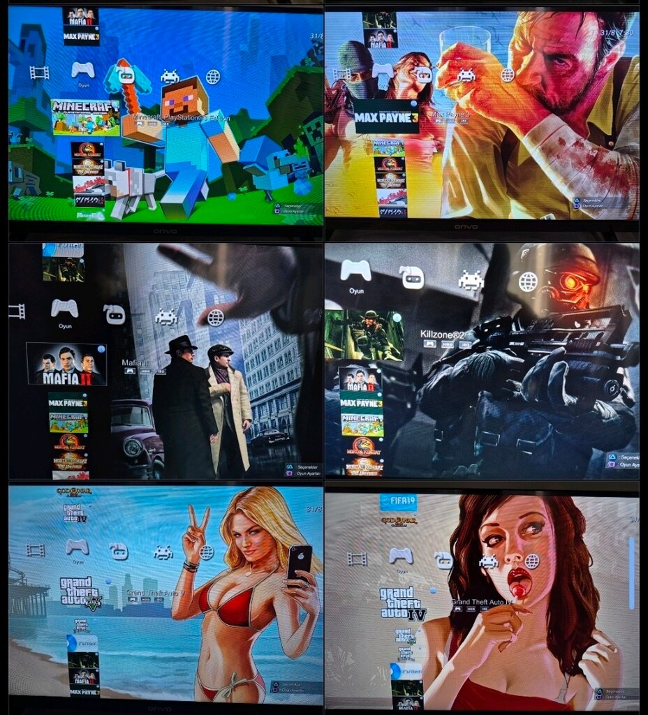 PS3 SÜPERSLİM 500 GB/2 KOL/40 OYUN/SORUNSUZ - 6
