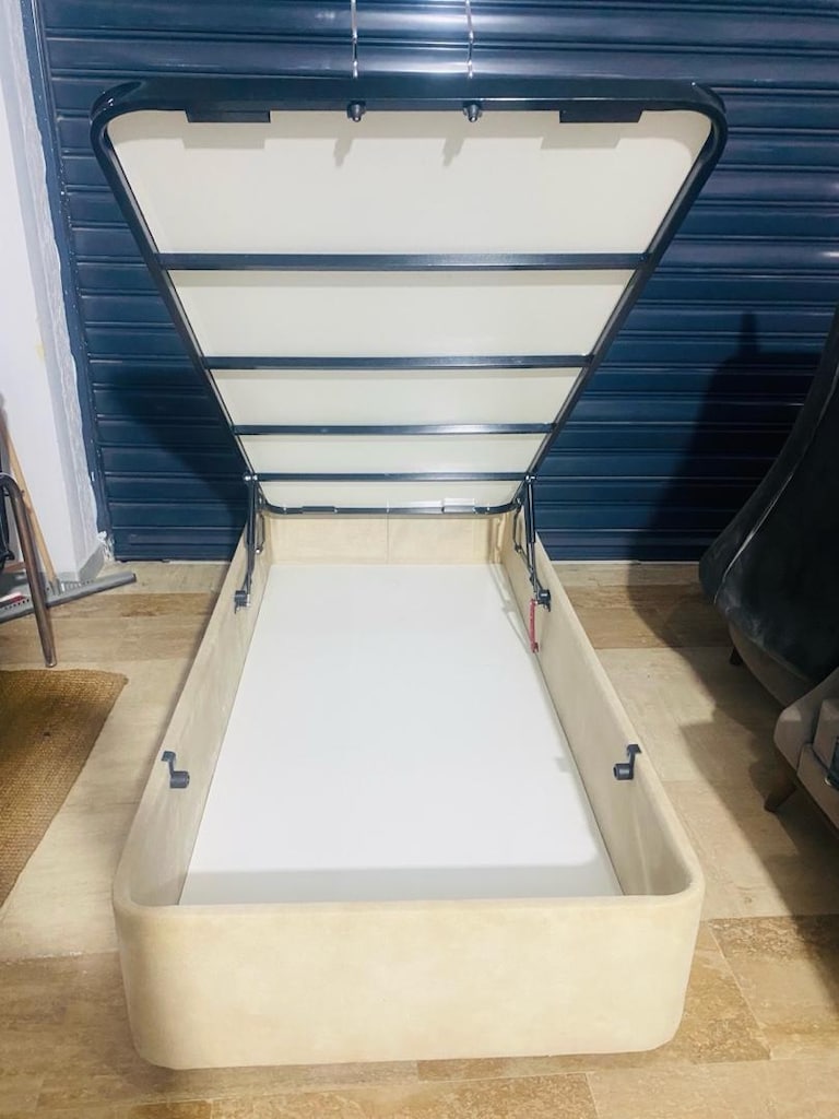 Tek kişilik baza başlık yatak 90/190 ölçüsü - 3