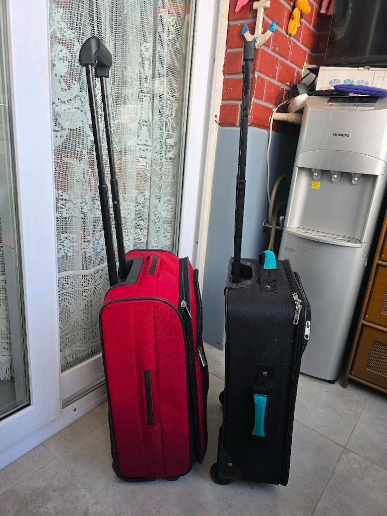 2 adet kabin boy ithal tekerlekli valiz - 3