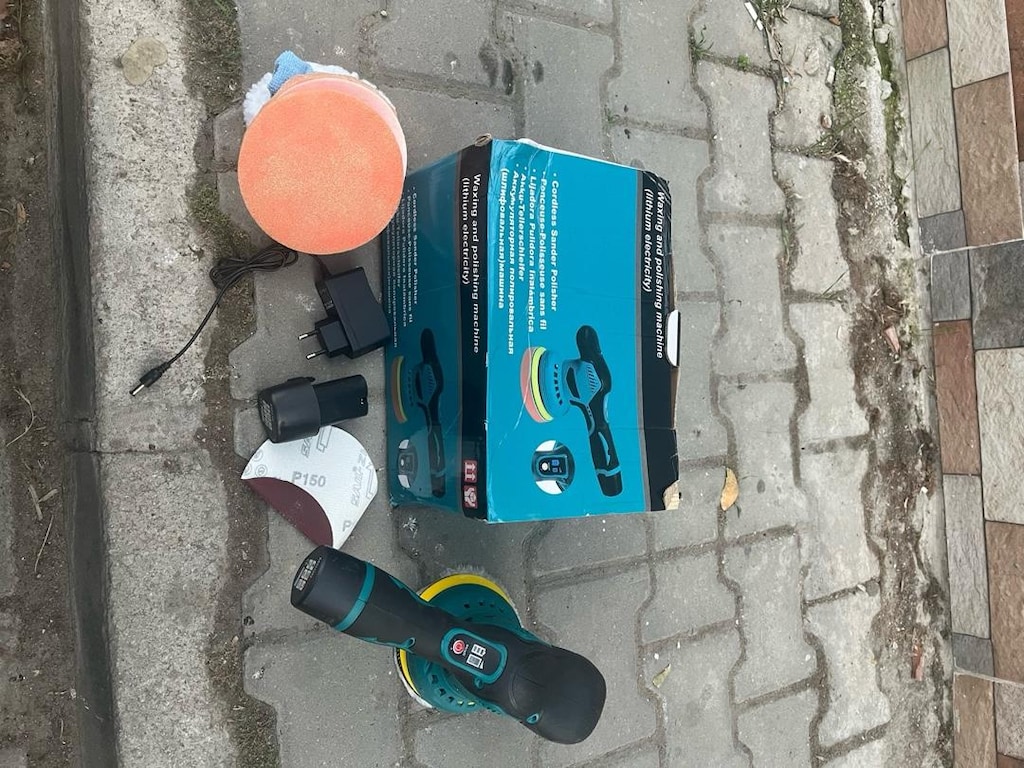 Çift akülü orbital şarjlı pasta cila makinası - 3