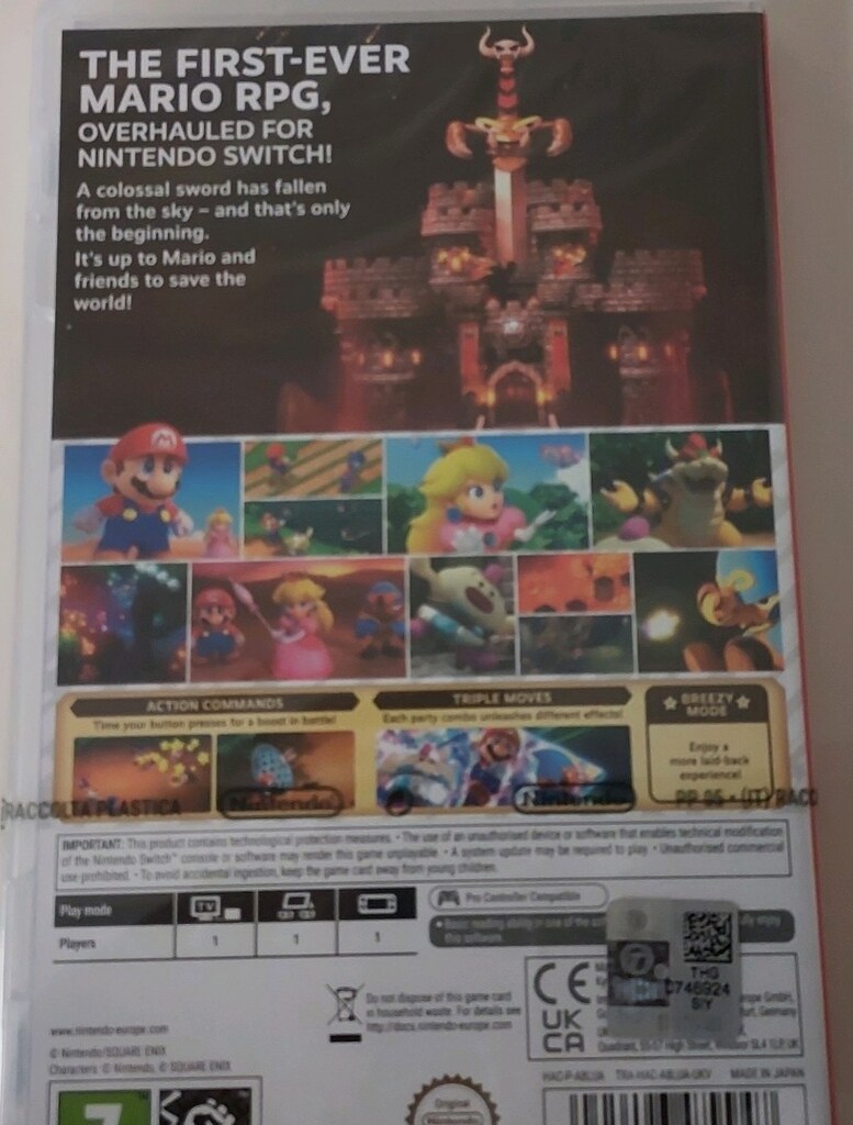 Kapalı kutu Pegi Lütfen Açklmy okuyun Switch Super Mario RPG oyun - 3