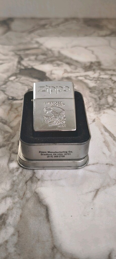 1996 Vintage Zippo American Legend Kartal – Orijinal Kutulu