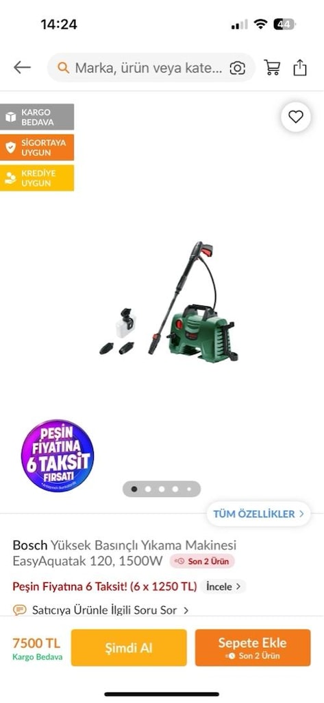 BOSCH BASINÇLI YIKAMA MAKİNASI - 6