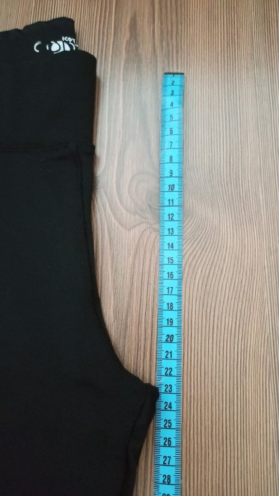 Renkli Yan Detaylı Siyah Spor Tayt - 8