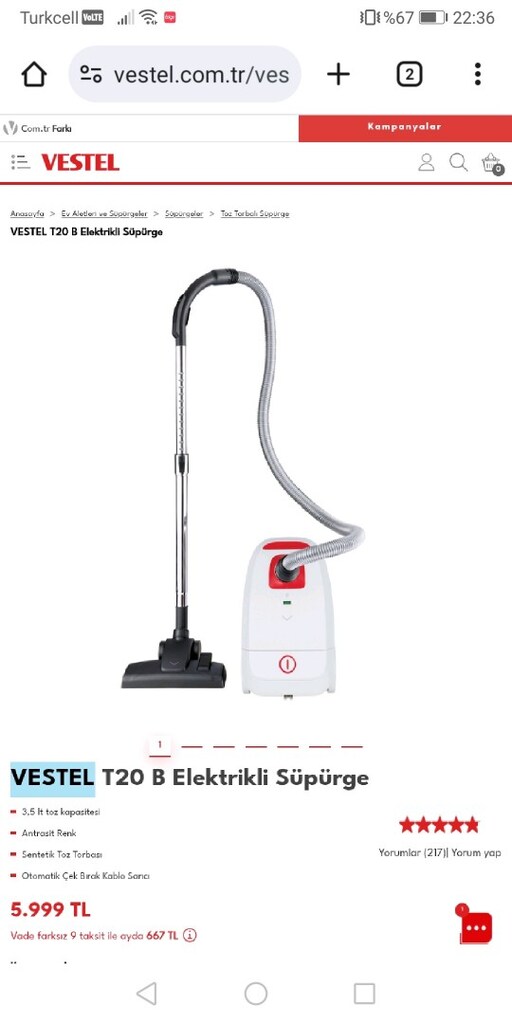 Vestel elektrik süpürgesi - 4