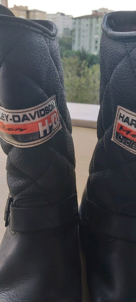 Giyilmiş Unisex Harley Davidson 39 Numara Çizme - 6