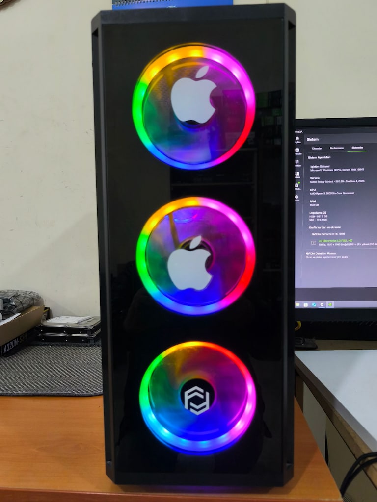 INTEL i5 6500/16 GB DDR4/SSD/GTX 1050 Ti - letgo'dan Sıfırından