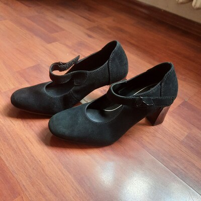 Kifidis/Ara Shoes 37 siyah süet ayakkabı