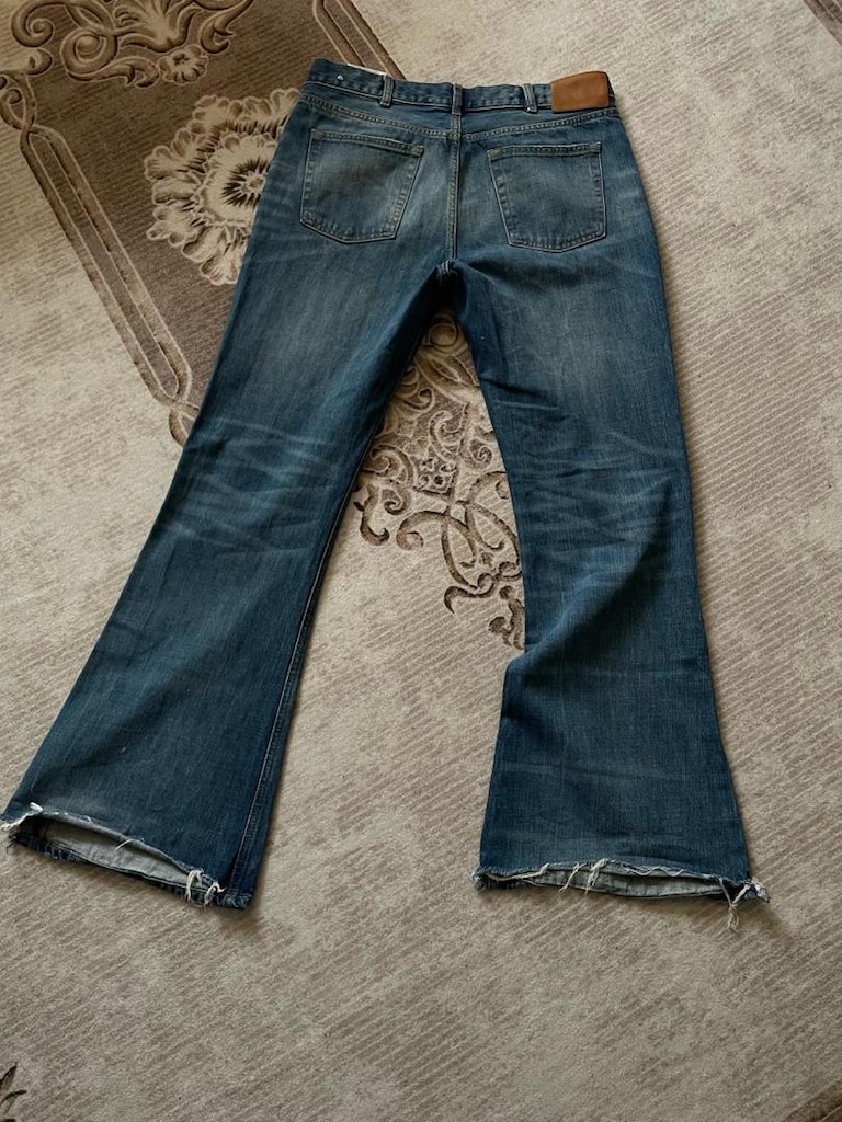 Zara Erkek Flare / İspanyol Paça Jean Mavi Denim — görsel 3/4