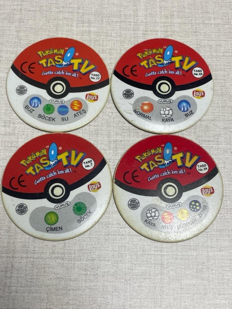Nostaljik Orijinal Pokémon TV/3D Taso Seti (Hitmonlee & Graveler'lı 4' - 2