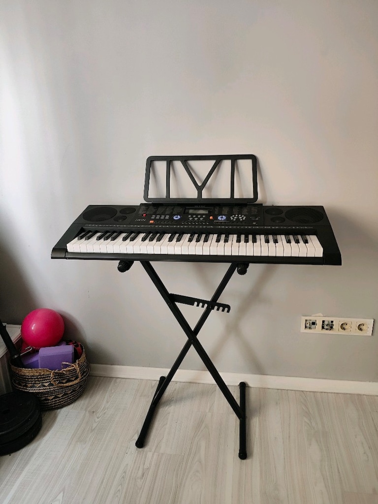JWIN MK-6152 61 Tuşlu Org + Nota Sehpası + X Stand - 5
