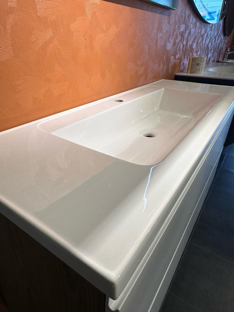 Seri Sonu Mat Beyaz Lake 120 cm Banyo Takım Seti - 9