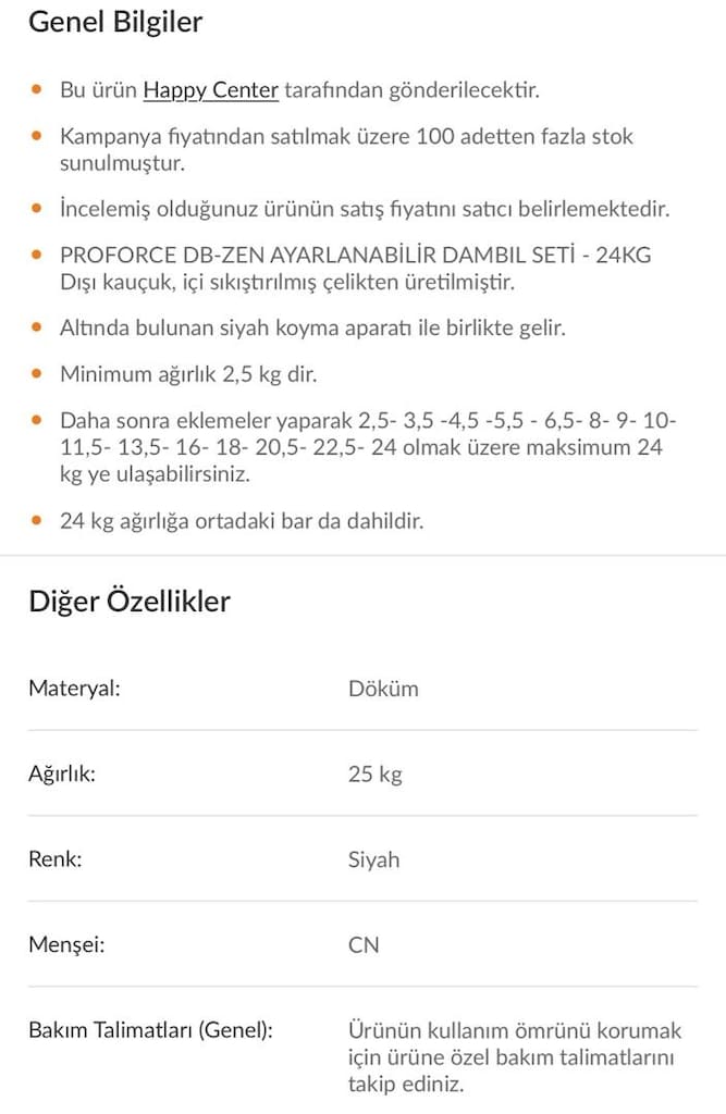 Proforce DB-ZEN 24 KG Ayarlanabilir Dambıl Seti + Stand - 7